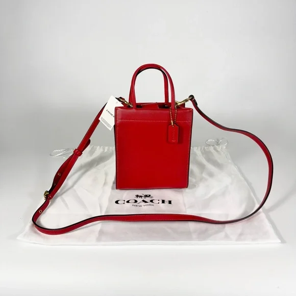 NWT Coach Mini Cashin Tote Glovetanned Leather - Picture 1 of 12